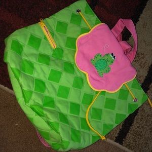 Stephen Joseph frog child’s backpack